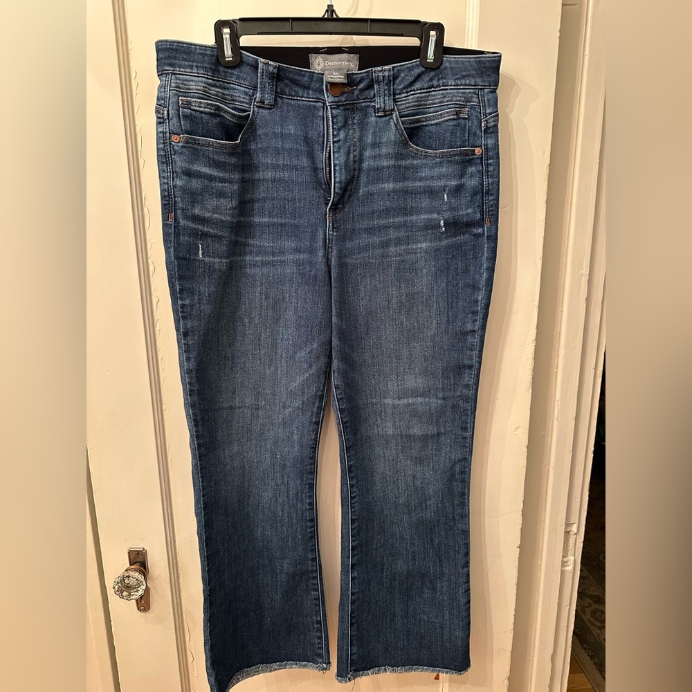 Democracy Women's Dark Blue Stretch Bootcut Jeans